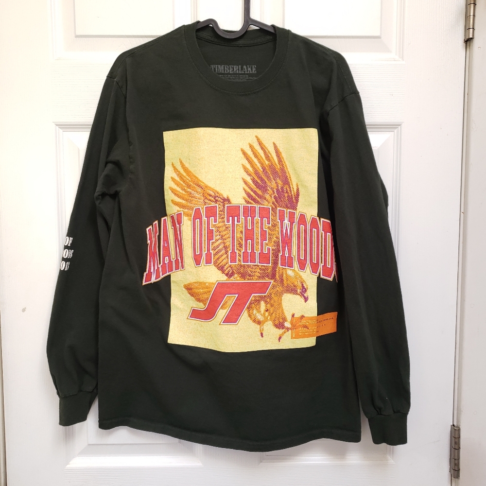 Justin Timberlake Green Man of the Woods 2018 World Tour Long Sleeve Shirt